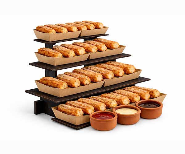 10 Person Churros Tray drop off platter